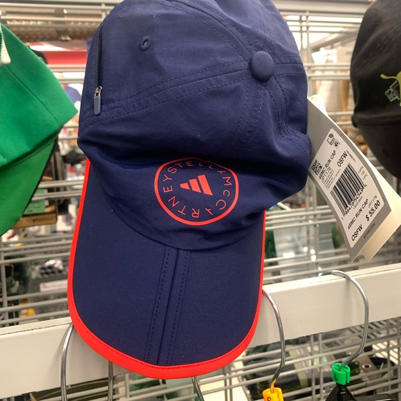 Adidas by Stella McCartney Run Cap Hat Navy running marathon visor main image 5